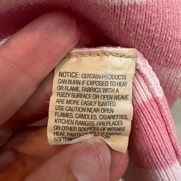 Vintage L.L Bean Dark & Light Pink Stripe Cotton Sweater Top Blouse Size Small S - Picture 9 of 12